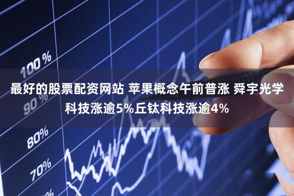 最好的股票配资网站 苹果概念午前普涨 舜宇光学科技涨逾5%丘钛科技涨逾4%